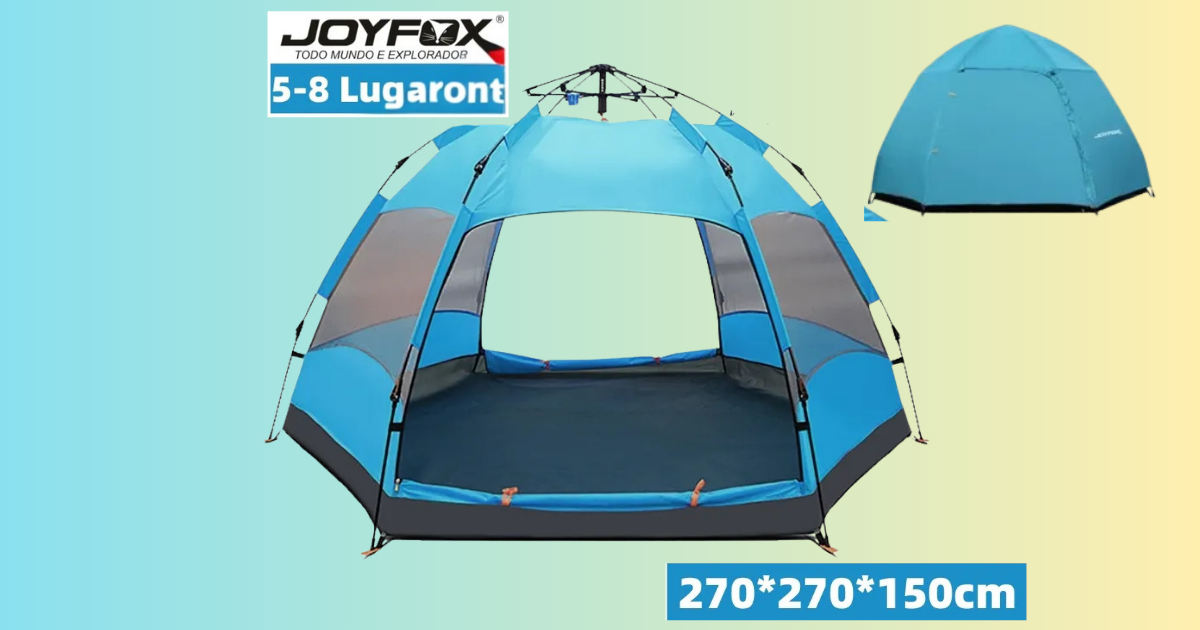 Barraca de Camping Joyfox Automática FPS100+ 5-8 Pessoas